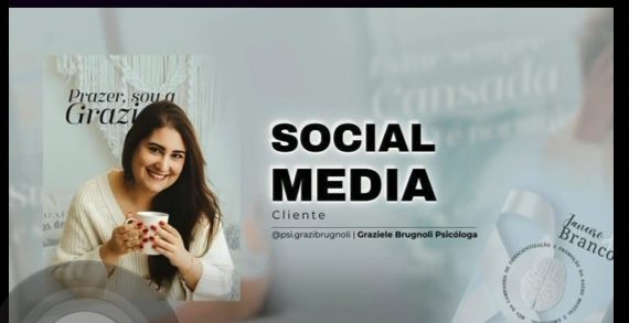 Capa do projeto de social media da psicóloga Graziele